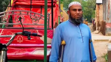 একটি পা নেই তবুও জীবন যুদ্ধে হার মানেনি হাফেজ রবিউল্লাহ