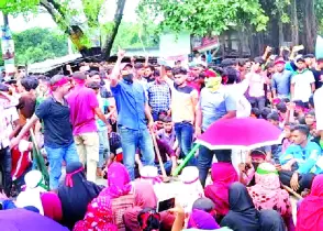 আন্দোলনের সূচনা হয়  শিবগঞ্জ থেকে