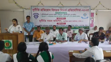 নবাবগঞ্জে দুর্নীতি বিরোধী বিতর্ক প্রতিযোগিতা