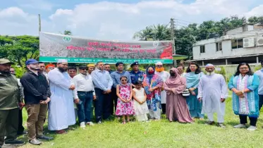ফরিদপুরে জুলাই অভ্যুত্থানে শহীদদের স্মরণে বৃক্ষরোপণ
