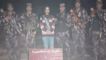 ভারত থেকে বাংলাদেশে অনুপ্রবেশকালে আফ্রিকান নারী আটক
