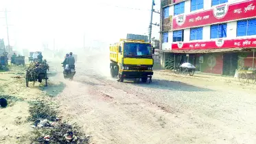 খুলনা-চুকনগর মহাসড়ক বেহাল
