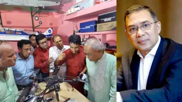 চট্টগ্রামে ‘ড্রোন নির্মাতা’ আশির উদ্দিনের পাশে তারেক রহমান