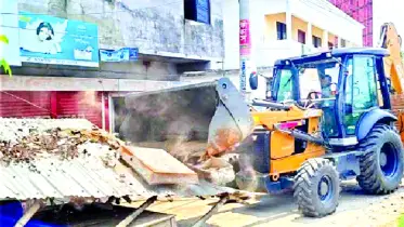 বাগেরহাটে অবৈধ স্থাপনা উচ্ছেদ শুরু