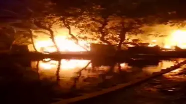 বাঁশখালীতে আগুনে পুড়ে ১১ বসতঘর ছাই