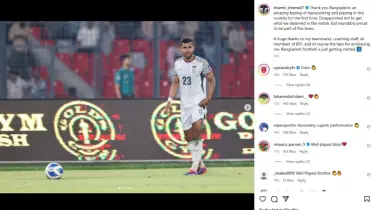দেশের জার্সিতে অভিষেকের পর শমিত সোমের আবেগঘন বার্তা