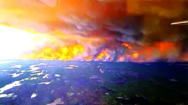 দাবানলে কানাডার  ম্যানিটোবা  প্রদেশে জরুরি অবস্থা