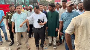 নওগাঁর সাপাহারে যানজট নিরসনে কঠোর নির্দেশনা