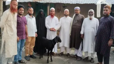 শহীদ সাজ্জাদের পরিবারকে ছাগল উপহার দিলো ছাত্রশিবির