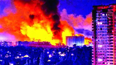 কিয়েভে ড্রোন হামলার রেকর্ড রাশিয়ার