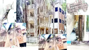 কুয়াকাটায় ডাকবাংলো কাম সাইক্লোন শেল্টার জীর্ণদশা