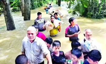 ফেনীতে নতুন  নতুন এলাকা প্লাবিত