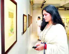 আলিয়ঁসে বাংলা ক্যালিগ্রাফি  প্রদর্শনী ‘দলিলে  দৃশ্যপট’
