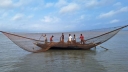 শরীয়তপুরে বিলুপ্তির পথে ভেসাল জালের মাছ ধরা