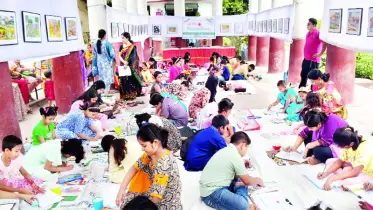 নড়াইলে শিশুদের চিত্রপ্রদর্শনী ও চিত্রাঙ্কন প্রতিযোগিতা