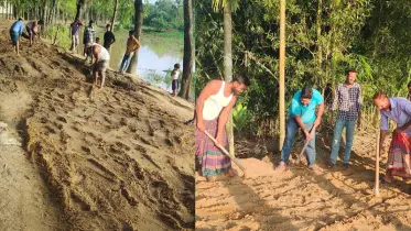 জামায়াতের প্রার্থীর উদ্যোগে গ্রামীণ রাস্তা সংস্কার