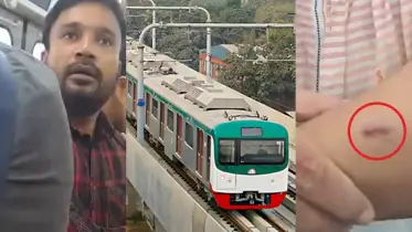 মেট্রোরেলে একযাত্রী আরেক যাত্রীকে কামড়, ভিডিও ভাইরাল