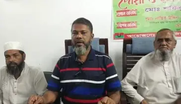 নেছারাবাদে অপপ্রচারের প্রতিবাদে বিএনপি নেতার সংবাদ সম্মেলন