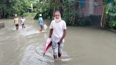 বাকেরগঞ্জে সব নদীর পানি বিপৎসীমার ওপরে, নিম্নাঞ্চল প্লাবিত
