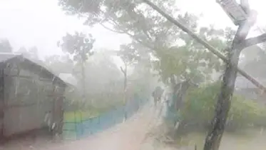 প্রচন্ড তাপপ্রবাহের পর নীলফামারীতে স্বস্তির বৃষ্টি