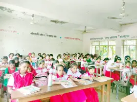 বাকেরগঞ্জে ঝুঁকিপূর্ণ ভবনে চলছে পাঠদান
