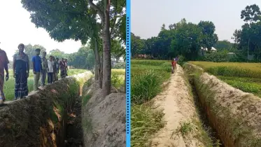 গোয়ালন্দে কৃষিজমি কেটে  রাস্তা নির্মাণ: পরিবেশ ও কৃষি ক্ষতির আশঙ্কা