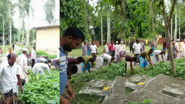 রামচন্দ্রপুর স্বাস্থ্য কেন্দ্রে স্বেচ্ছাশ্রমে পরিচ্ছন্নতা