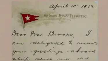 টাইটানিক যাত্রার চিঠি বিক্রি হলো পাঁচ গুণ বেশি দামে