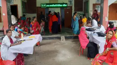 বাগেরহাটে বিনামূল্যে চিকিৎসা সেবা পেলেন দুই শতাধিক রোগী