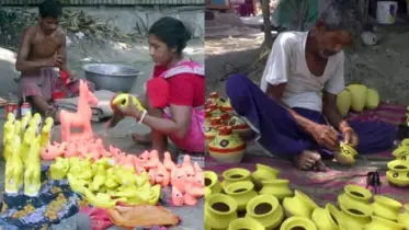 বৈশাখী মেলা ঘিরে কর্মমুখর কাশিয়ানীর পালপাড়া