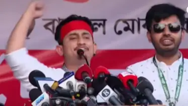 এনসিপির সমাবেশে সারজিসের প্রশ্ন, আ. লীগ খুনিদের দল কি না, শেখ হাসিনার ফাঁসি চাই কি না