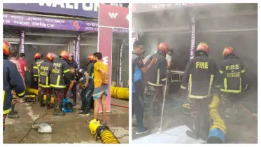 নাটোরে ওয়ালটন শোরুমে আগুন
