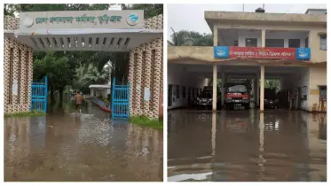 আবিরাম বৃষ্টিতে কুড়িগ্রামে জলাবদ্ধতা, চরম দুর্ভোগে জনজীবন