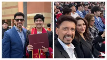 মাধুরীর জন্মদিনেই ছেলের গ্র্যাজুয়েশন, অনুষ্ঠানে হাজির মাধুরী-নেনে দম্পতি!