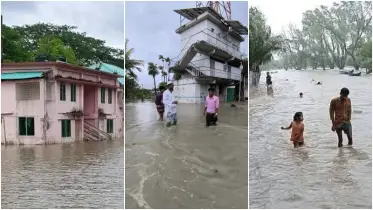 নোয়াখালীতে ২৮৫ মিলিমিটার টানা বৃষ্টি ও জোয়ারের পানিতে জনদুর্ভোগ