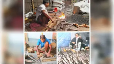 কোরবানির প্রস্তুতিতে কামারশালায় টুংটাং ধ্বনি