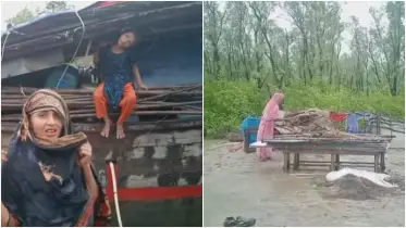 ভোলায় পাঁচ হাজার ঘরবাড়ি ক্ষতিগ্রস্ত, চরম দুর্ভোগে উপকূলবাসী