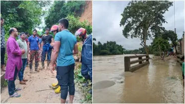 খাগড়াছড়িতে পাহাড়ধস ও বন্যার শঙ্কা, বিপর্যস্ত যোগাযোগ ব্যবস্থা