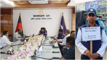 ঈদ উপলক্ষে যশোরে যানবাহনের যাত্রীদের নিরাপত্তা নিশ্চিতে পুলিশের কড়া নজরদারি