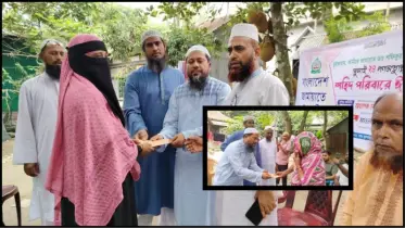 বাঞ্ছারামপুরে জুলাই বিপ্লবের শহীদ পরিবারকে জামায়াতের ঈদ উপহার