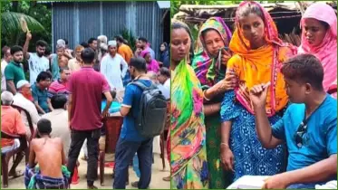 বোয়ালমারীতে প্রতিপক্ষের কাছ থেকে কোরবানির মাংস নেওয়াকে কেন্দ্র করে হাম