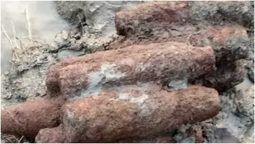 যমুনা নদীর তীর থেকে ১১টি মর্টার শেল উদ্ধার