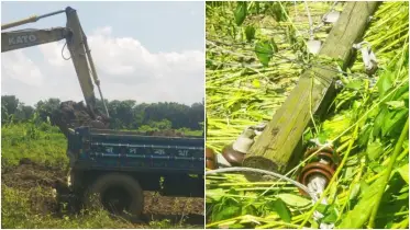 সরকারি খালের মাটি কেটে বিক্রি, খুঁটি ভেঙে ২ দিন বিদ্যুৎহীন শতাধিক পরিবার