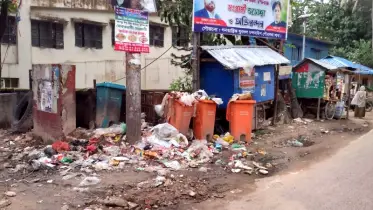 চন্দনাইশে হাসপাতাল ও প্রধান সড়কের পাশে ময়লার ভাগাড়
