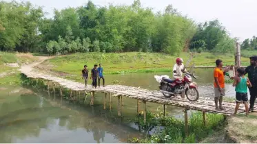 ঠাকুরগাঁওয়ে একটি ব্রিজ না থাকায় ২৫ হাজার মানুষের জীবন ঝুঁকিতে
