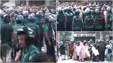পুলিশের সাথে শিক্ষক নিবন্ধন পরীক্ষার্থীদের ধাওয়া-পাল্টা ধাওয়া