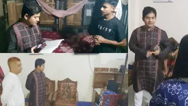 মধ্যরাতে পরীক্ষার্থীদের বাড়িতে ইউএনও