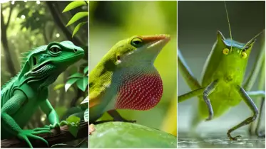 সবুজে হারিয়ে যাওয়া প্রাণী! প্রকৃতির ‘ক্যামোফ্লাজ’ ৯ বিস্ময়