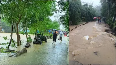 ফেনীতে পাহাড়ি ঢল ও বন্যা: ৩ উপজেলার ৬০ গ্রাম প্লাবিত
