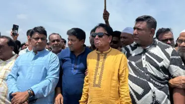 জলাবদ্ধতা নিরসনে মাঠ পর্যায়ে পরিদর্শন করলো জেলা বিএনপি